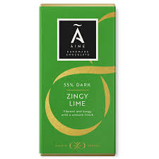 Áine's Chocolates 70% Dark Choc Bar, Zesty Lime Bar ,100 g