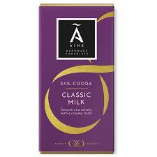 Aines Chocolates Milk Choc Bar 100g